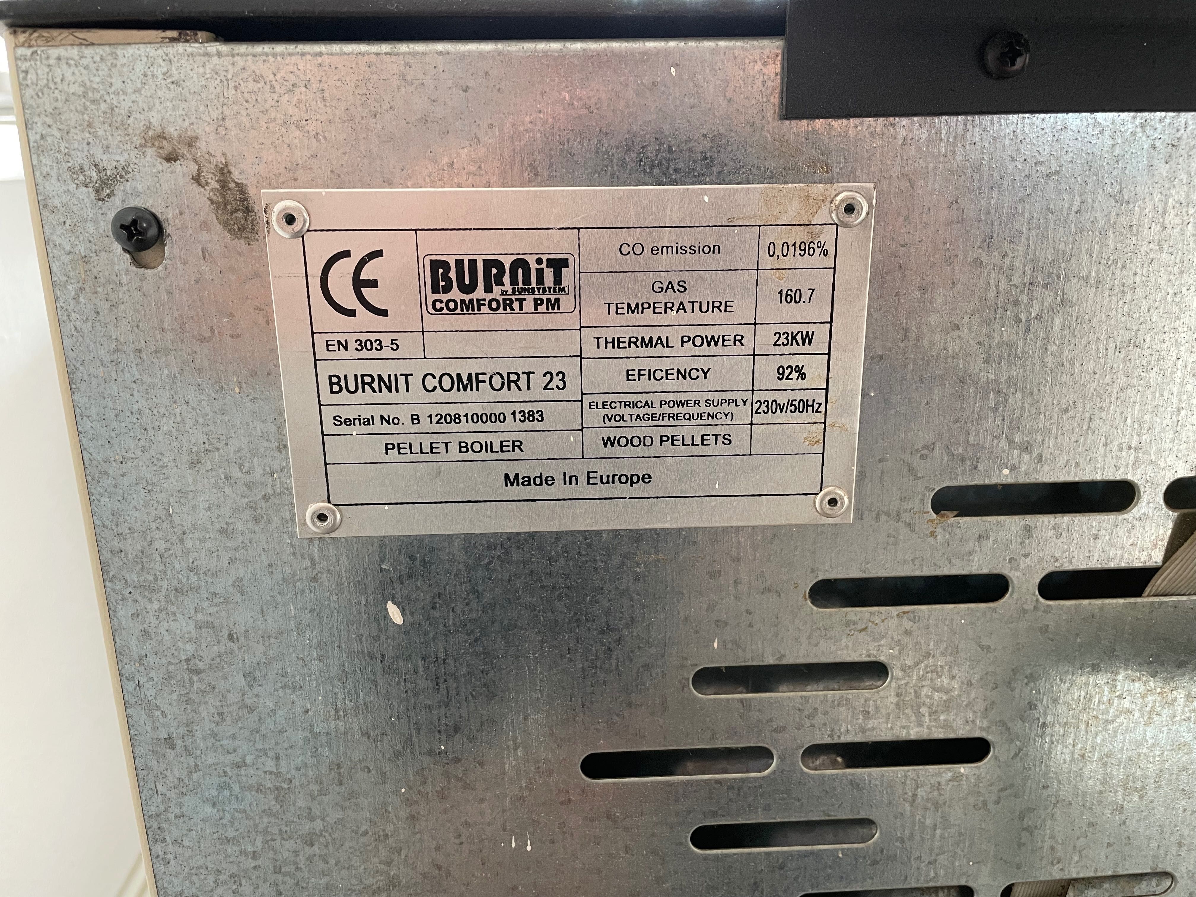 Продавам Пелетна камина с водна риза Butnit 23kw