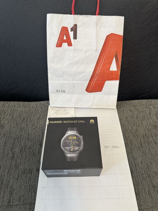 46mm Huawei watch GT 5 PRO VIVACOM Гаранция 2026 BLACK GT5