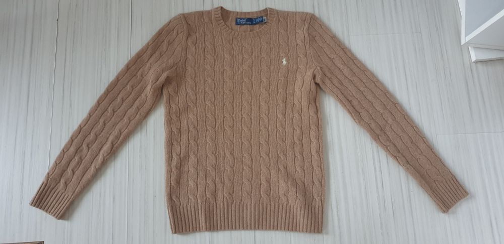 POLO Ralph Lauren Cable Wool / Cashmere Knit / S  ОРИГИНАЛ Дамски Пуло