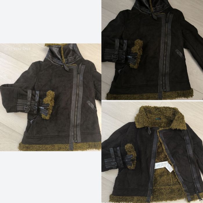 Дублёнка benetton р.xs почти новая