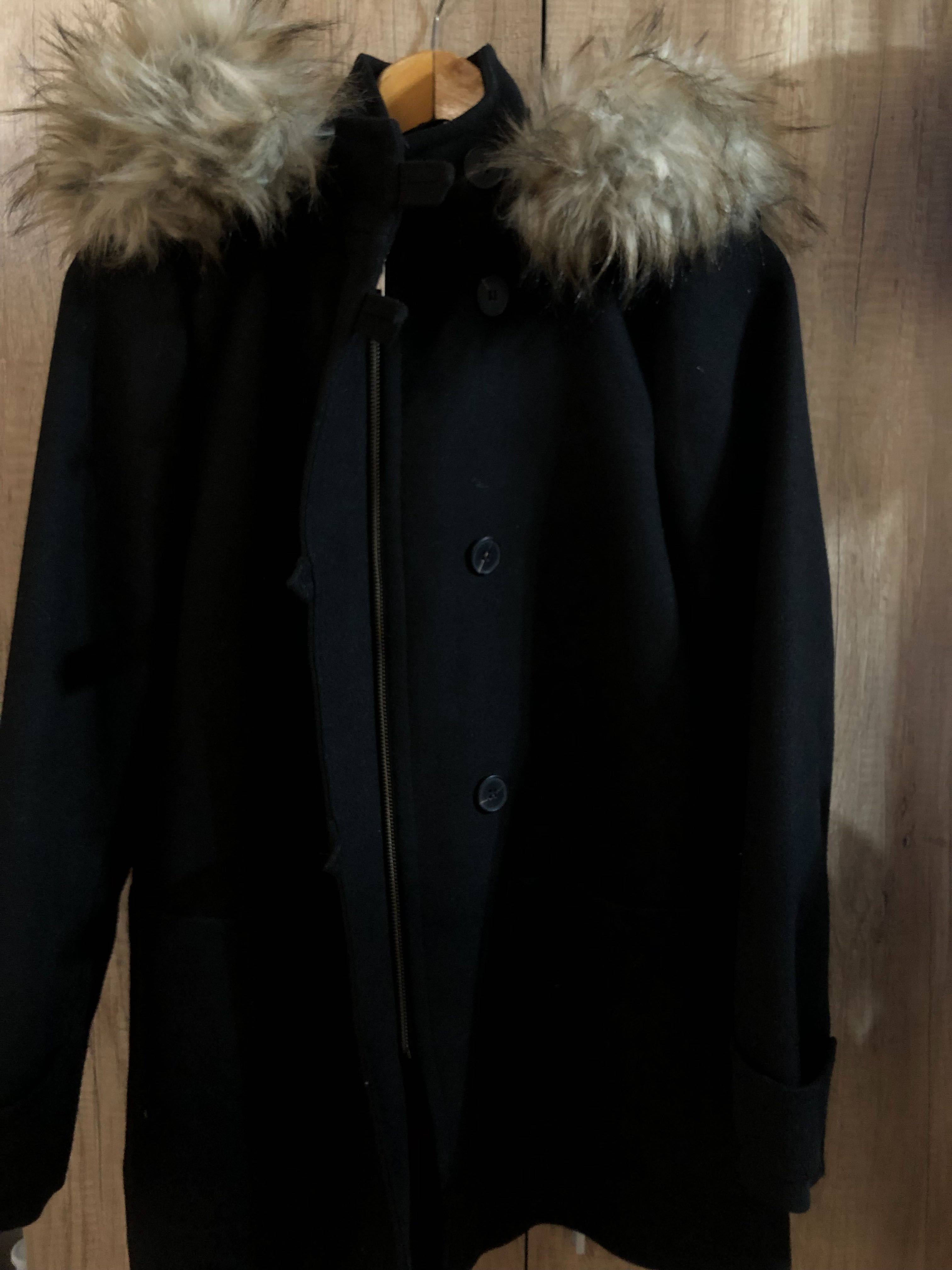 Черно Палто Zara