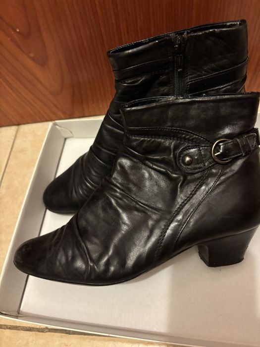 Ghete piele, scurte, elegante, marimea 37