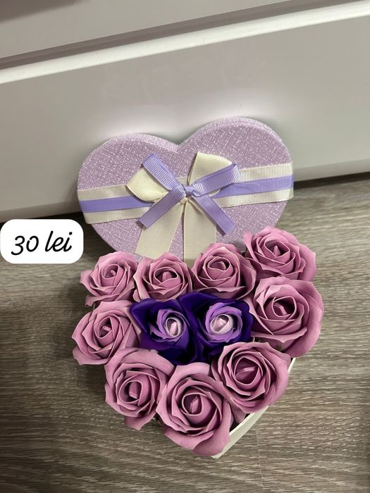 Aranjamente florale din trandafiri de sapun cadoul ideal preturi mici