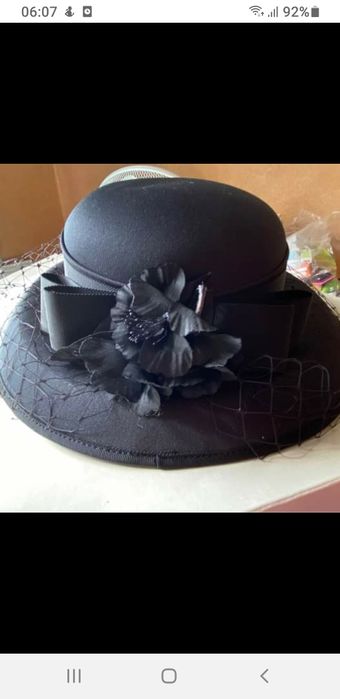 Pălărie neagră vintage