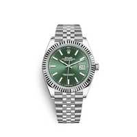 Часовник Rolex Datejust 18 White Gold Index  Jubilee  Green Dial