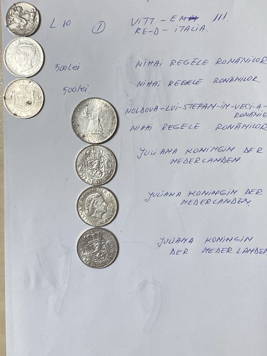 Monede vechi  argint