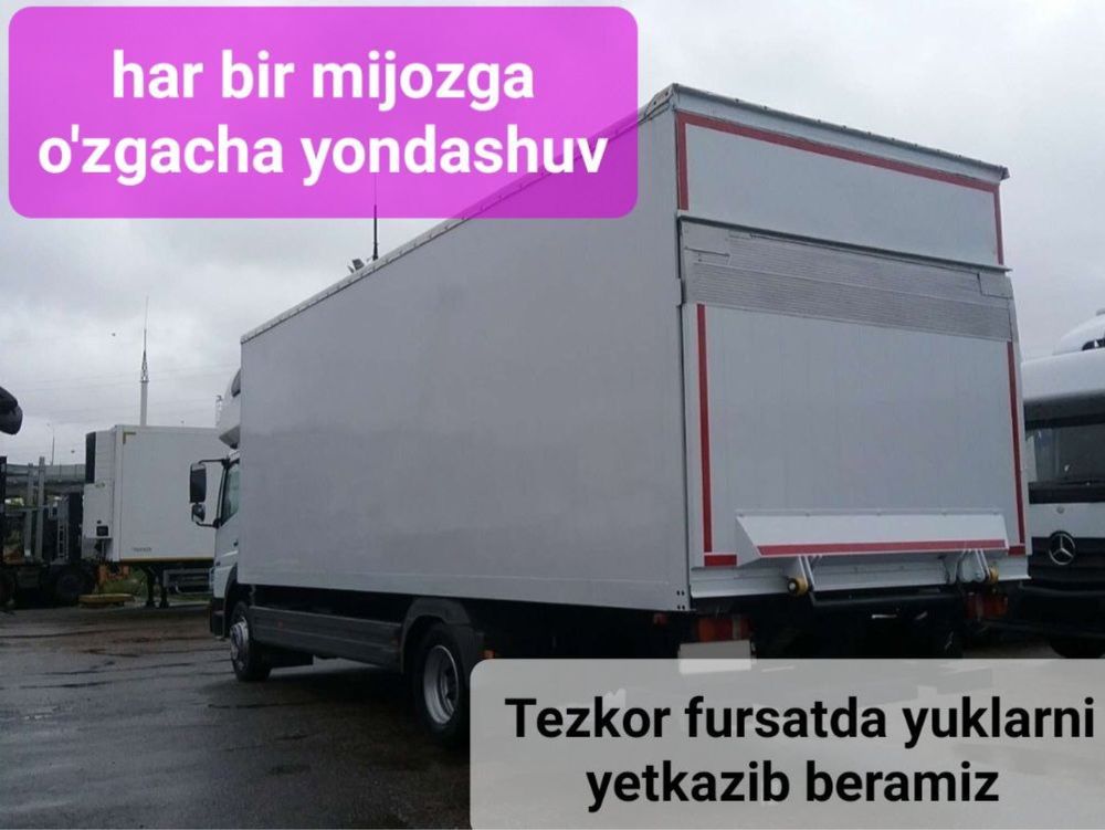 Isuzuda yuk tashish va yetkazib berish xizmatlari 30 daqiqada kelamiz