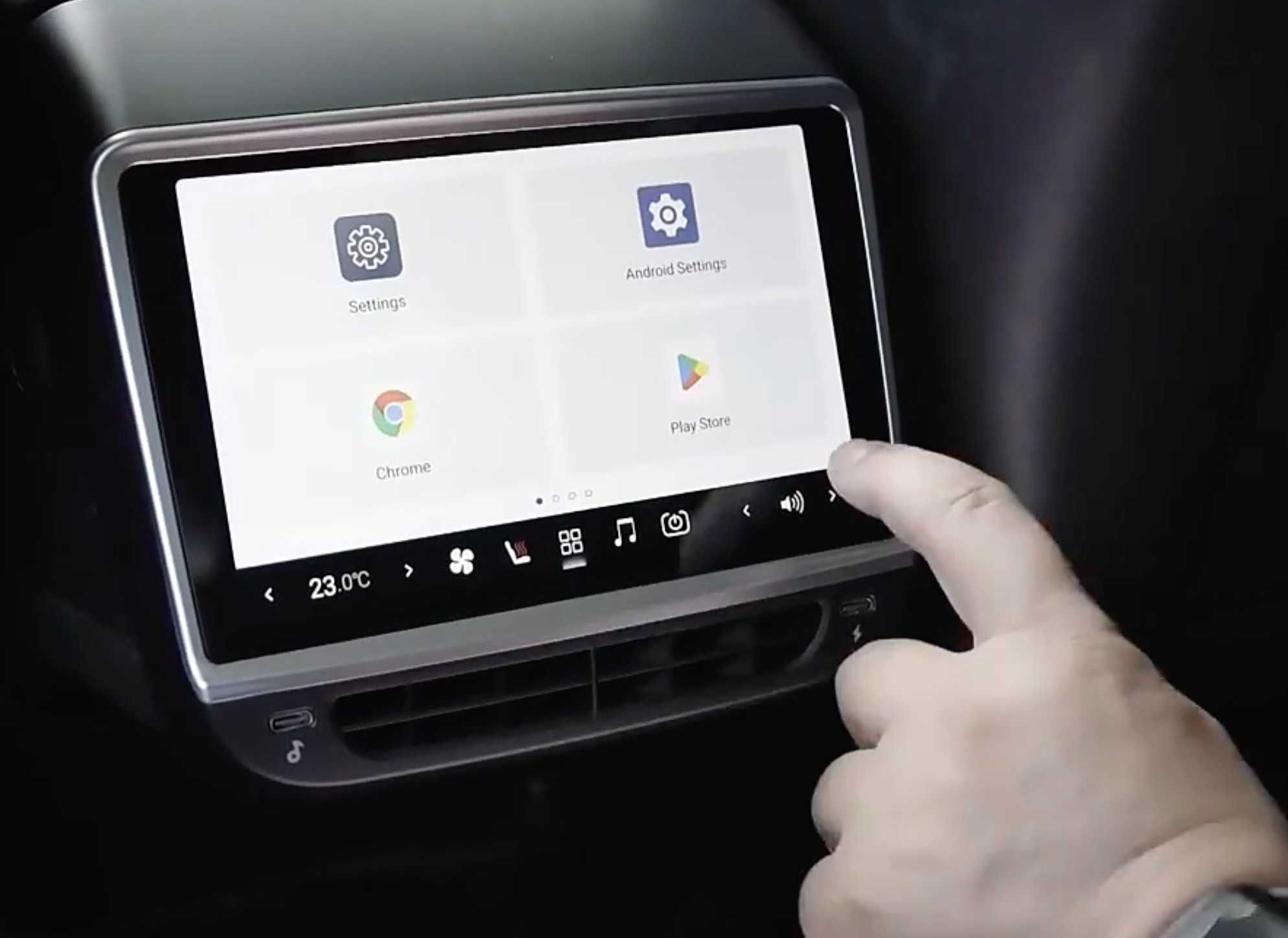 Tesla Model 3/Y Заден HeadUp Дисплей/AndroidAuto/Carplay