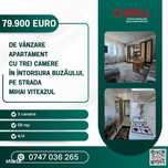 De vânzare apartament cu trei camere în Întorsura Buzăului