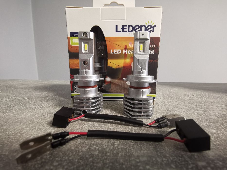 LED крушки за фарове, H1 H7 H4 НВ3  НВ4  9-32V 44W  Ledener