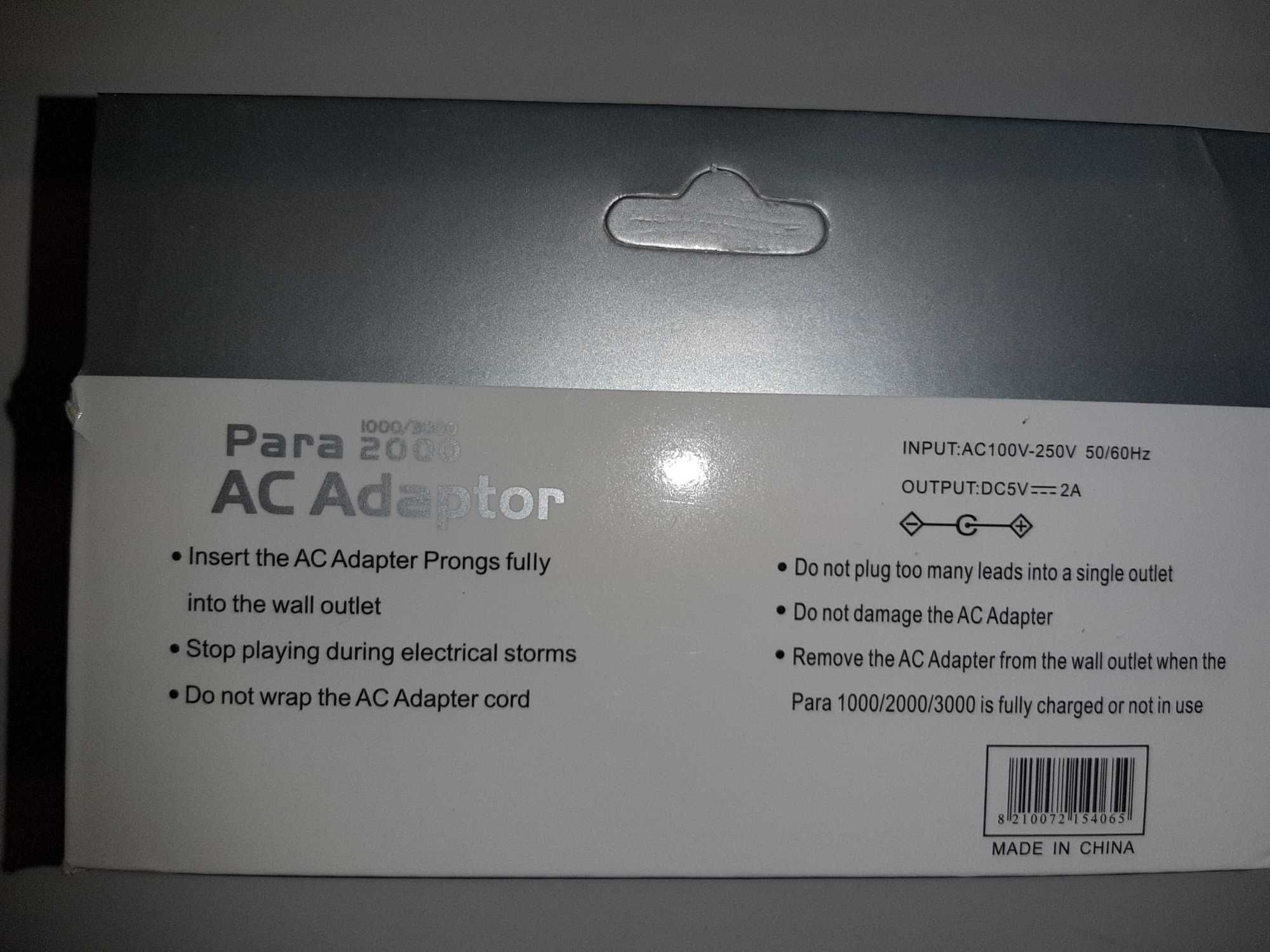 Para 2000 AC Adaptor Sony PSP