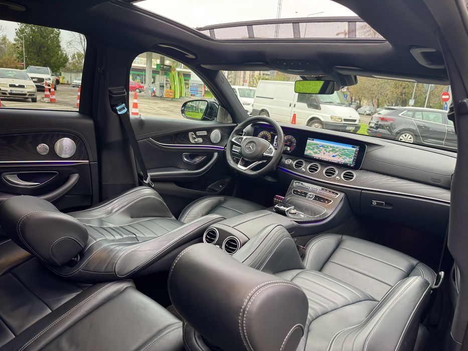 Mercedes E AMG • Bord digital • HeadUp • Burmester • Pano • Camere 360
