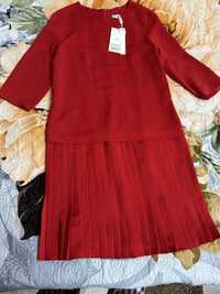 Платье красное Турецкое, средней длины