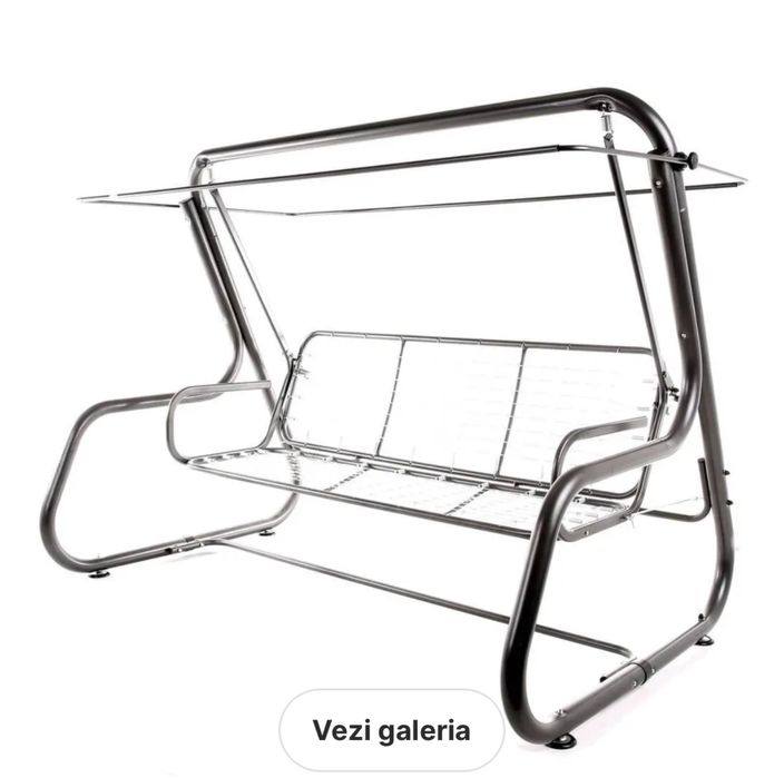 Balansoar grădină Rimini cu perne 3 locuri nou sigilat