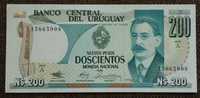 200 nuevos pesos 1986, Uruguay, aUNC