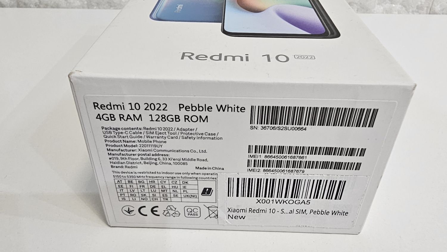 Xiaomi Redmi 10 128GB. Sigilat ! White