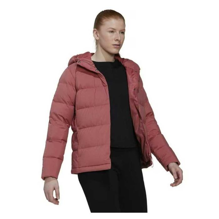 Спортно дамско яке с гъши пух Аdidas Helionic Hooded Down