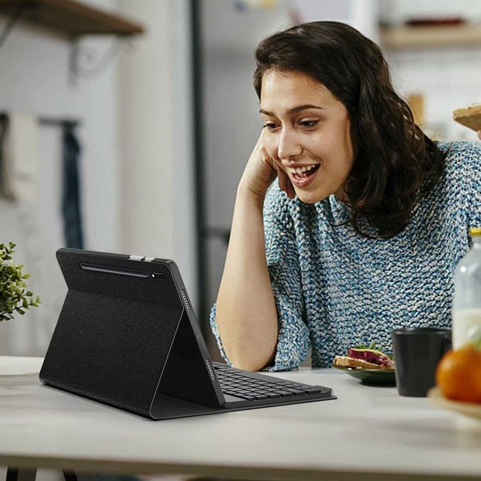 Husa cu Tastatura Sengbirch pentru Galaxy Tab S9 FE+, S9+, S10+