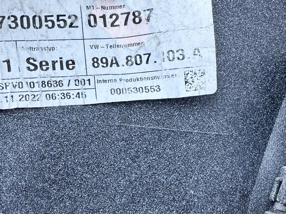 Предна броня AUDI Q4 E-TRON Лява част 89A807103A