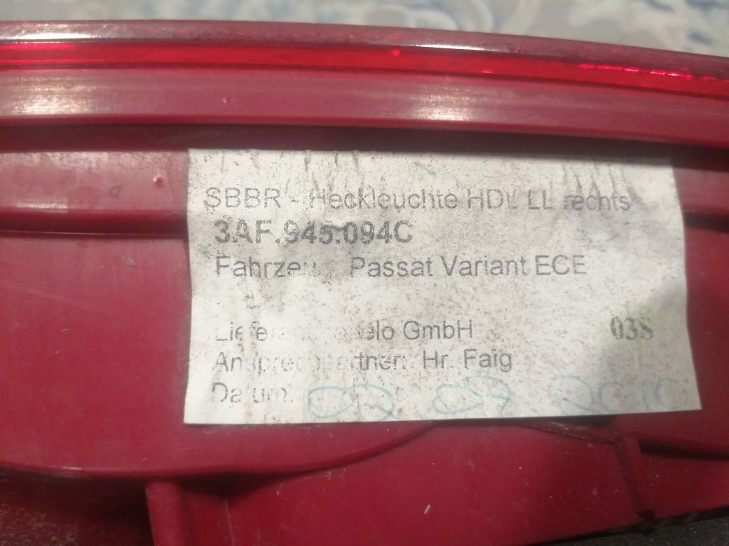 Стопове пасат б7 комби вътрешни