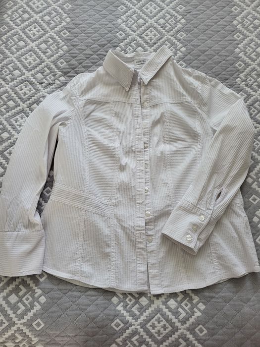 Белые женские рубашки р.48