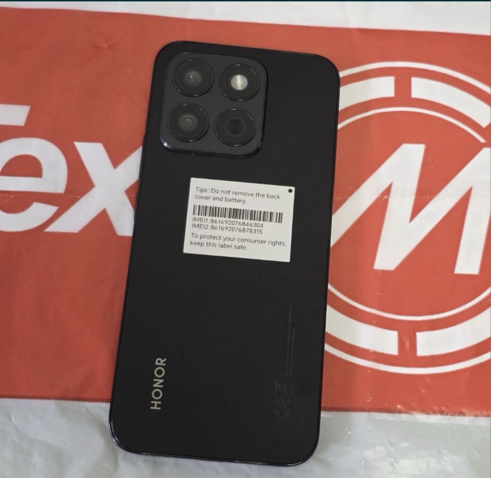 КАТО НОВ 256GB Honor X8c Техномаркет Гаранция 2027г. Black / Черен