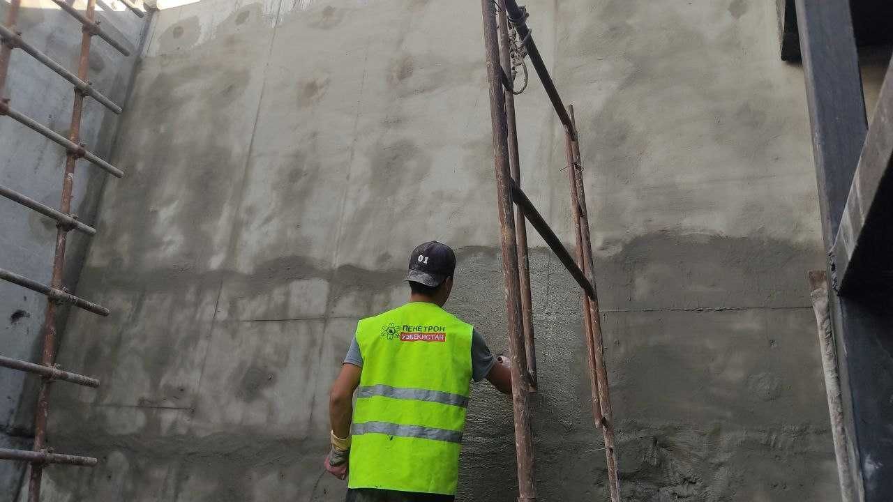 Гидроизоляция бетона проникает в бетон до 60 см