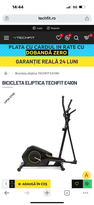 Bicicleta eliptica Techfit E410