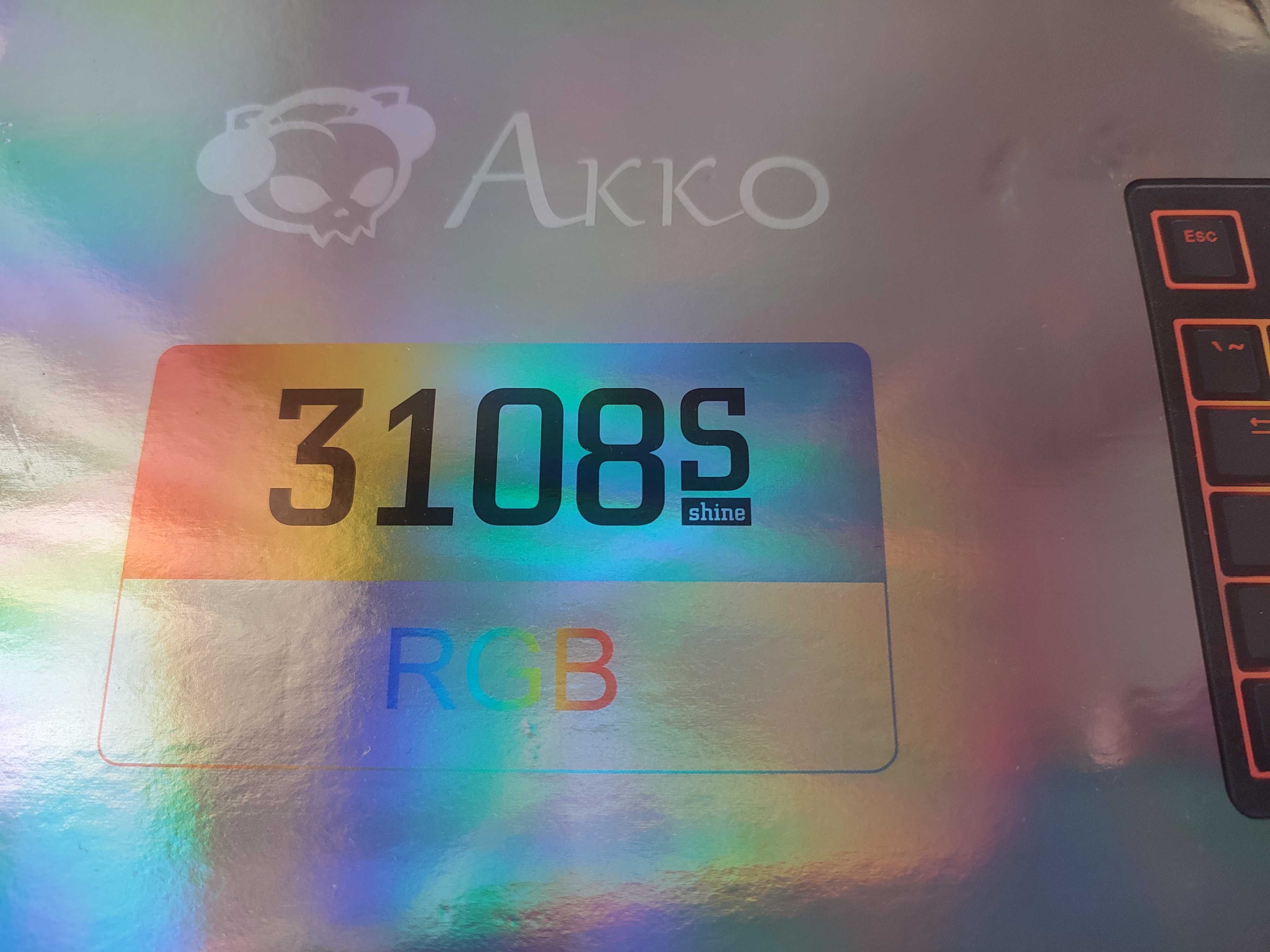 Механична клавиатура AKKO 3108S RGB Shine (AKKO Pink Linear switch)