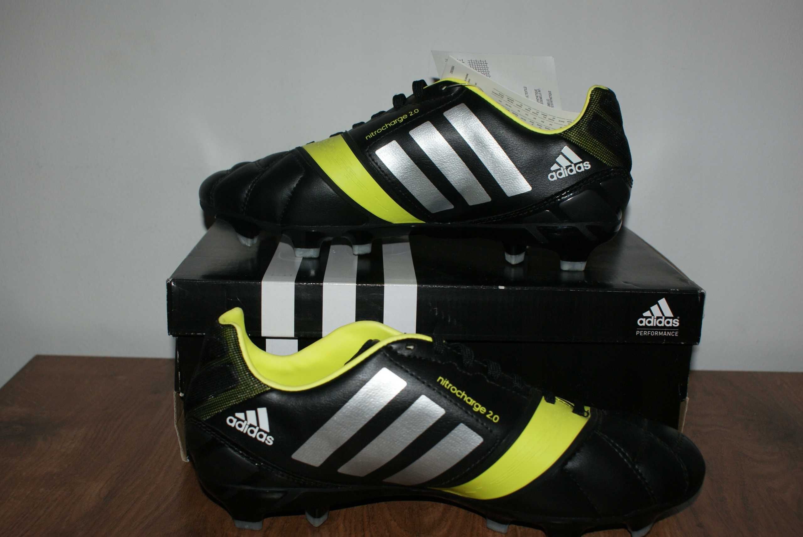 Ghete Adidas NitroCharge 2.0 TRX FG, Originale, Noi, 42 2/3