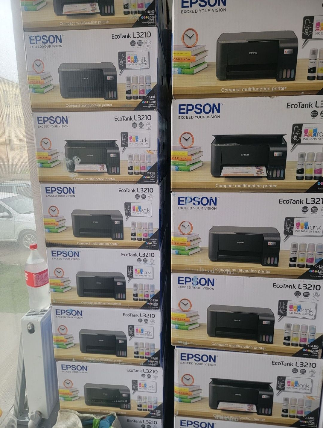 Принтер Epson EcoTank L3210 (МФУ, А4, Струйный) 1 год гарантии.