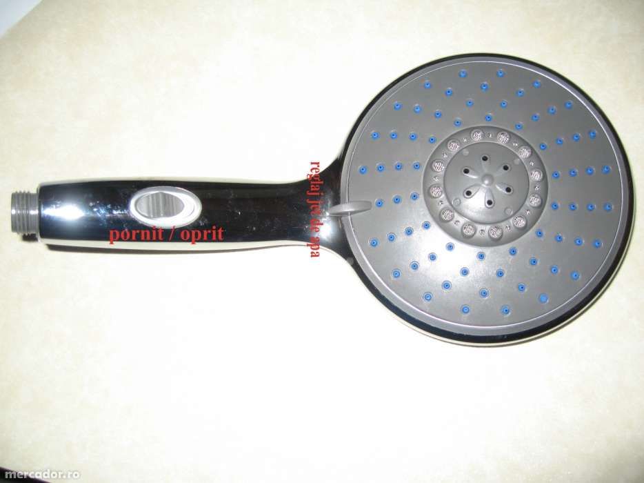 CAP PARA de dus MARE CROMAT cu reglaj