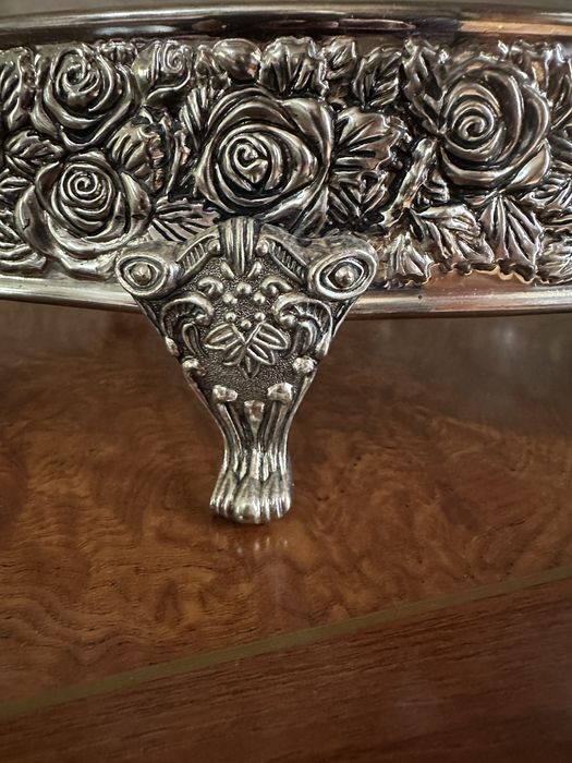 Блюдо для горячего-серебрение