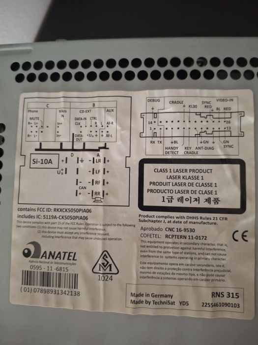 Оригинална навигация VW Passat RNS 315