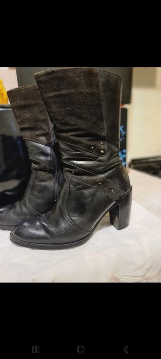 Cizme piele naturala si piele intoarsa