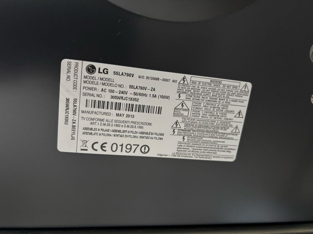 Телевизор LG 55LA790V - ZA