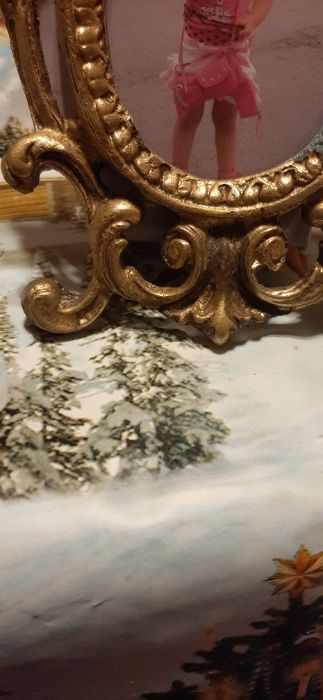 Месингова рамка за снимка ,коне пост.за  ножове,рози комплект