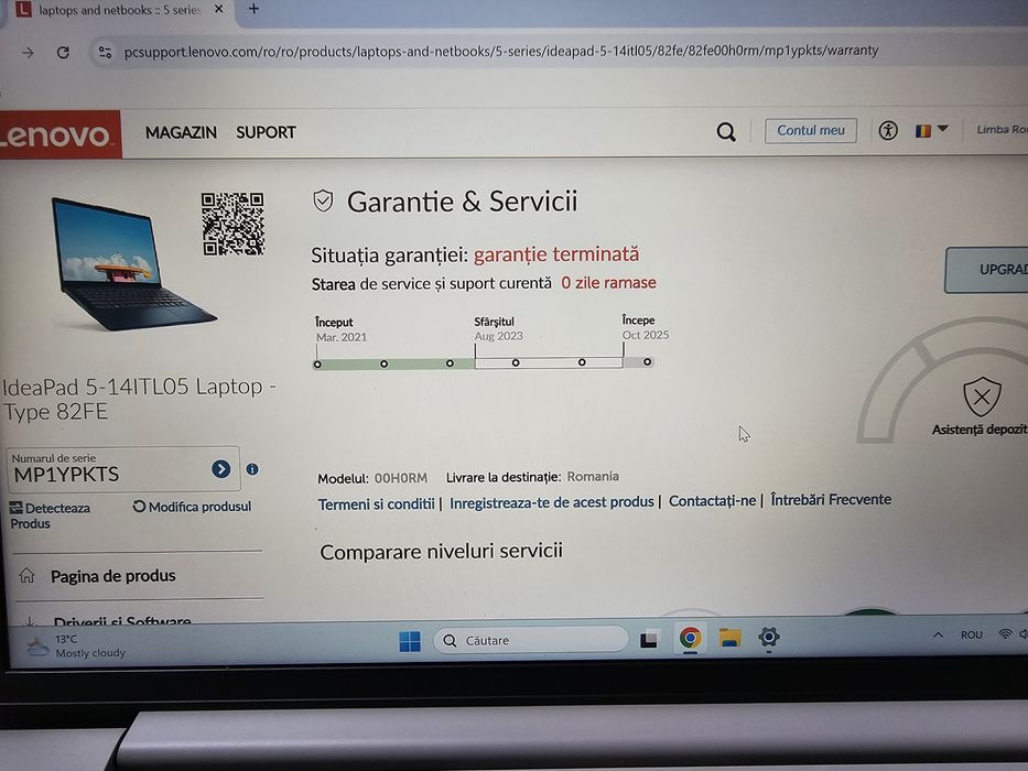 Laptop ultraportabil Lenovo IdeaPad 5 14ITL05 cu procesor Intel i5