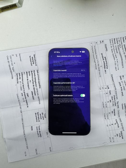 Iphone 14 Pro Max Gold , 256 GB aspect perfect + factura