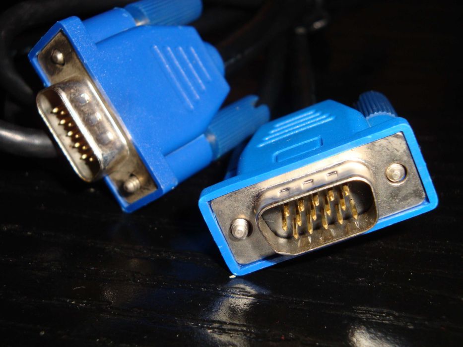 cablu monitor calculator VGA si cablu DVI-D dual link