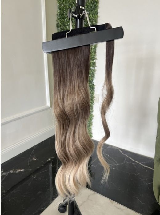 Красива опашка без фризьор-избери своята сега!Омбре опашки.