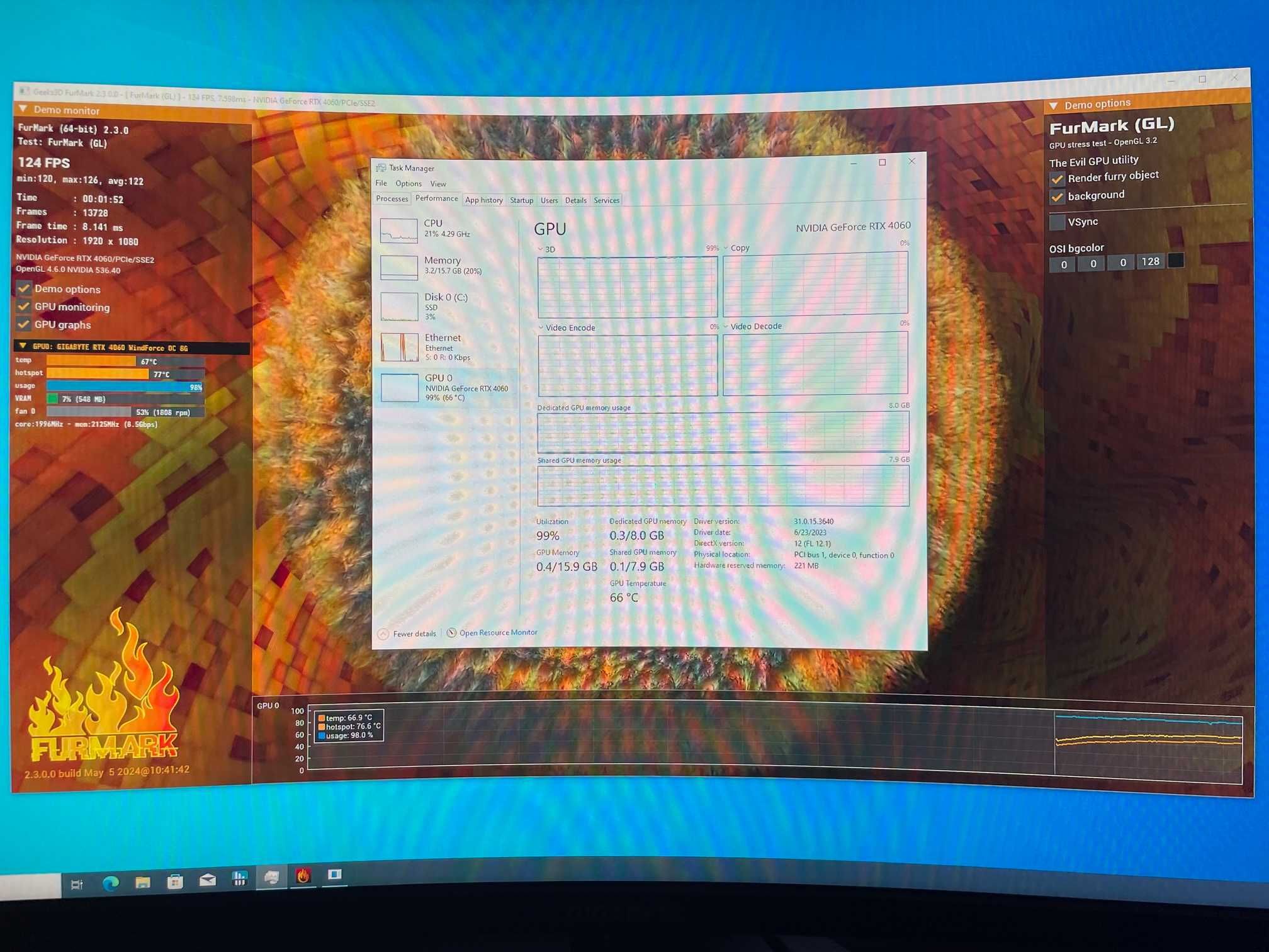 PC Desktop Gaming Intel i5-12500T, 6C/12T, 16GB RAM, RTX 4060, SSD