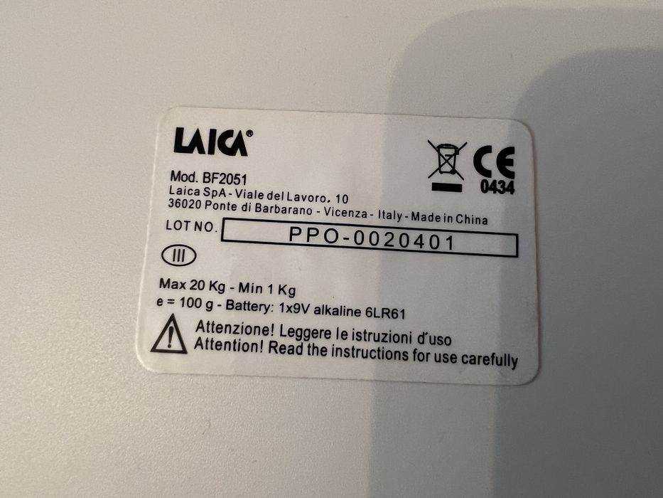 Cantar digital pentru sugari si copii Laica BF2051