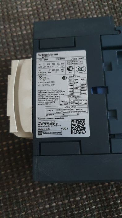 Contactor Schneider 80A