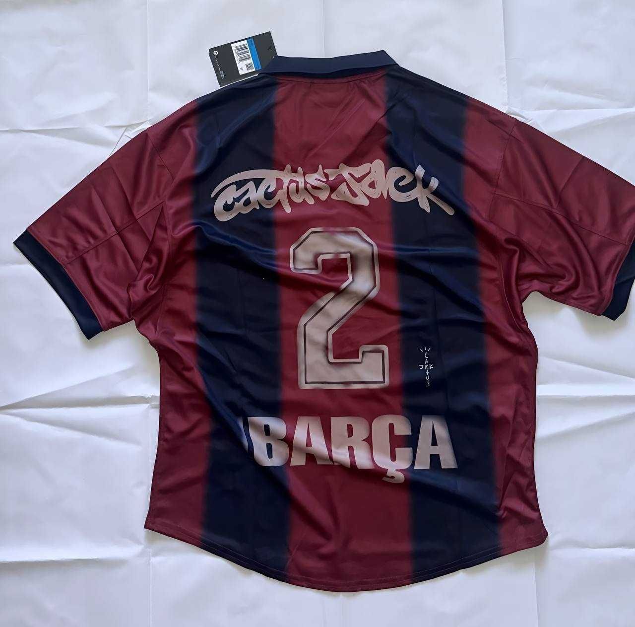 Travis Scott x Nike x FC Barcelona Retro 2000/01 Home Skeleton Jersey