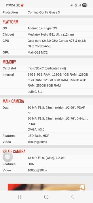 Xiaomi Redmi 14C 12 GB, sigilat, garantie Vodafone