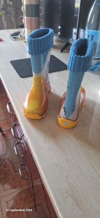 Cizme de ploaie ratusca cu ciorap, 26-27