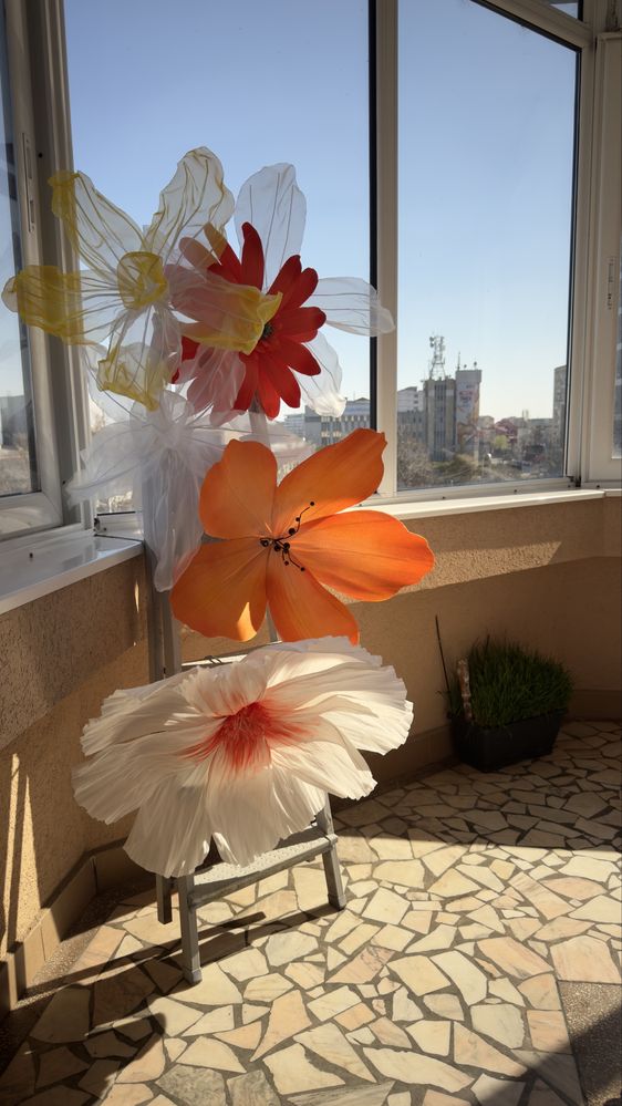 Decor flori gigant