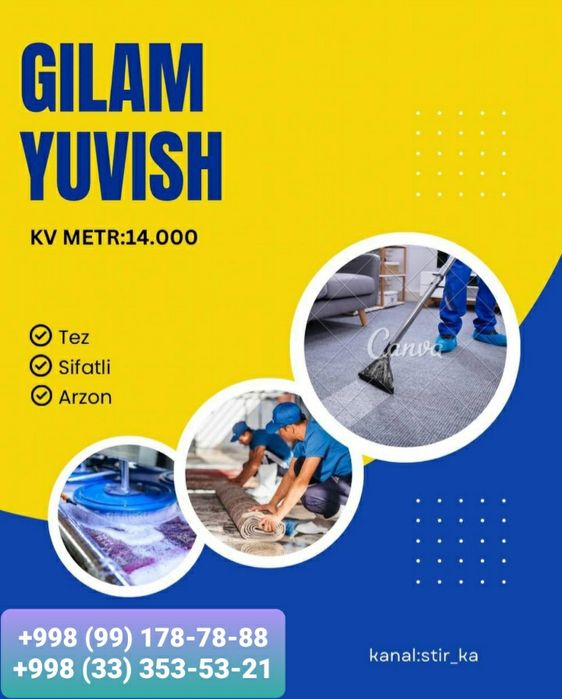 Uchtepa Gilam yuvish