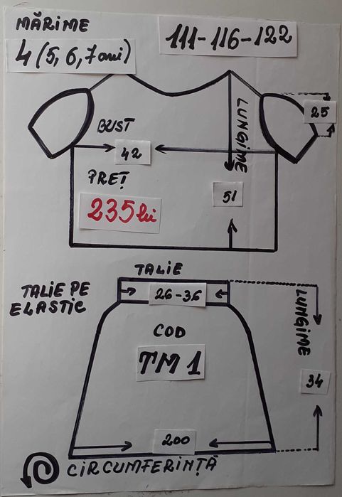 Costum Printesa toamnei pentru copii marimea 4 (5-6-7 ani)